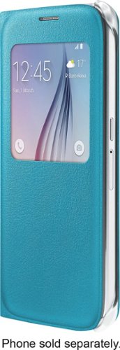  S-View Soft-Shell Case for Samsung Galaxy S6 Cell Phones - Blue