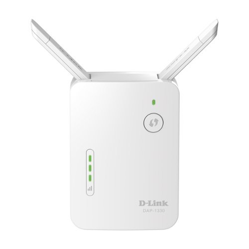  D-Link - N300 Wi-Fi Range Extender - White