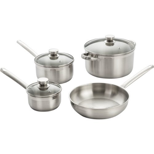Cook Pro - 7-Piece Cookware set - Stainless Steel-Angle_Standard 