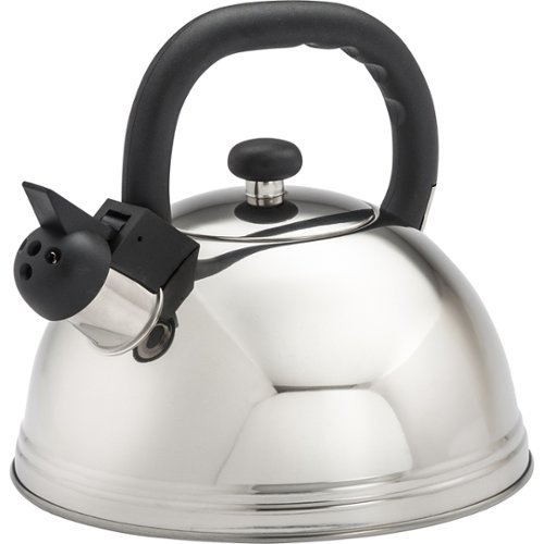  Cook Pro - 3-Quart Stainless Steel Whistling Tea Kettle - Silver