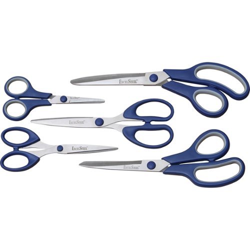  Cook Pro - 5-Piece All-Purpose Kitchen Scissors Set - Blue
