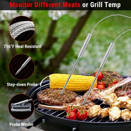 ThermoPro Bluetooth Dual Probe Digital Meat Thermometer - Black GLOBAL SHIPPING