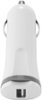 Insignia™ - USB Vehicle Charger - White-Front_Standard
