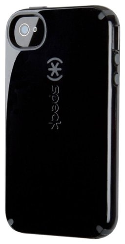  Speck - CandyShell Case for Apple® iPhone® 4 and 4S - Black/Gray