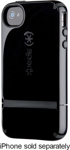  Speck - Candyshell Flip Case for Apple® iPhone® 4 and 4S - Black/Charcoal Gray