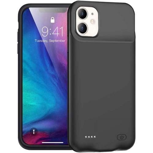 Entronix - iPhone 11 Powerbank Case with 6500mAh Battery - Clear-Front_Standard 