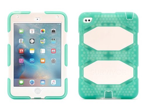  Griffin - Survivor All-Terrain Protective Case for Apple iPad mini 4 - White, Mint