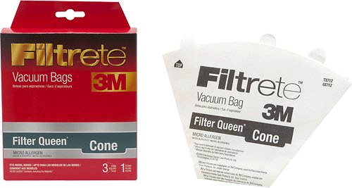  3M - Filtrete Vacuum Bag for Filter Queen Canister Vacuums - White