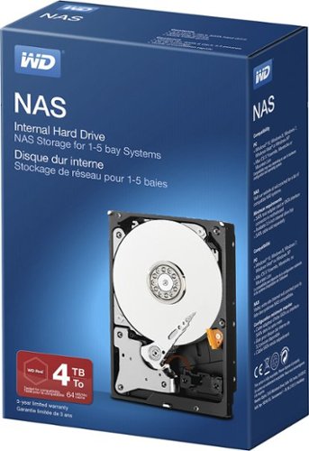  WD - NAS 4TB Internal SATA Hard Drive for Desktops