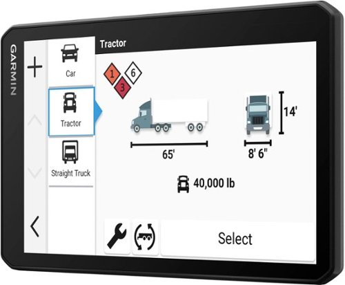 Garmin dezl OTR 720 7 Trucking GPS - Black WORLDWIDE DELIVERY