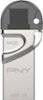 PNY - DUO-LINK 64GB OTG USB 3.0 Flash Drive-Front_Standard