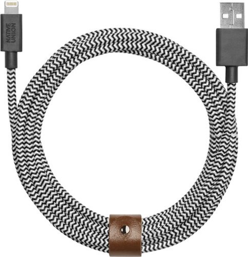  Native Union - 9.8' Lightning USB Charging Cable - Zebra