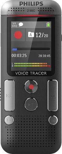 Philips - Voice Tracer Digital Recorder - Anthracite/chrome-Front_Standard 