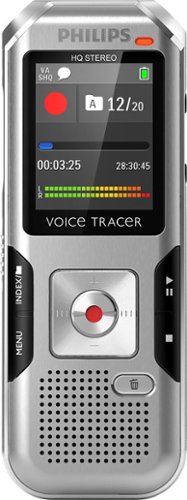  Philips - Voice Tracer Digital Recorder - Silver shadow/chrome