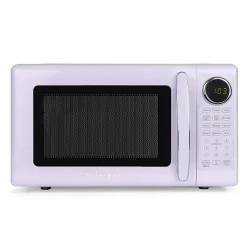 18 3 Popcorn Potato Pizza Frozen Fresh Veggie Vegetables Popover Meat Reheat Bread Power Defrost Timer - - Express Cook 5 4 5 7 d V STOP a. d 0 - START -. - Nostalgia