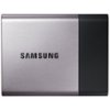 Samsung - Portable SSD T3 1TB External USB 3.1 Gen1 Portable Hard Drive - Black/Silver-Front_Standard
