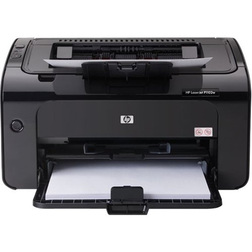  HP - Refurbished Good - LaserJet Pro P1102W Wireless Black-and-White Laser Printer - Black