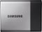 Samsung - Portable SSD T3 500GB External USB 3.1 Gen1 Portable Hard Drive - Black/Silver-Front_Standard