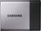 Samsung - Portable SSD T3 250GB External USB 3.1 Gen1 Portable - Black/Silver-Front_Standard