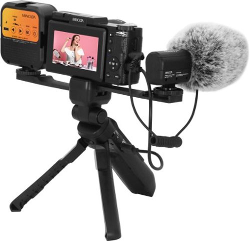 Minolta VLOG MND60V 64.0 Megapixel 4K Video Digital Camera Kit for Content Creators and Vloggers - Black BUY IN MALAYSIA