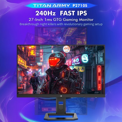 Titan army P2710S 27 Inch 2K Gaming Monitor, 240Hz Fast IPS, 1ms