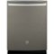 GE - Profile™ Series 24" Hidden Control Tall Tub Built-In Dishwasher with Stainless Steel Tub - Slate-Front_Standard