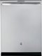 GE - Profile™ Series 24" Hidden Control Tall Tub Built-In Dishwasher with Stainless Steel Tub - Stainless Steel-Front_Standard 