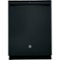 GE - 24" Tall Tub Built-In Dishwasher - Black-Front_Standard