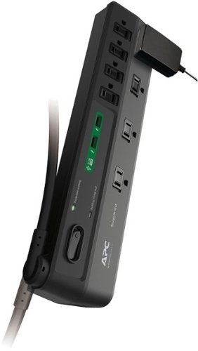 APC SurgeArrest 8-Outlet PDU - Black GLOBAL SHIPPING
