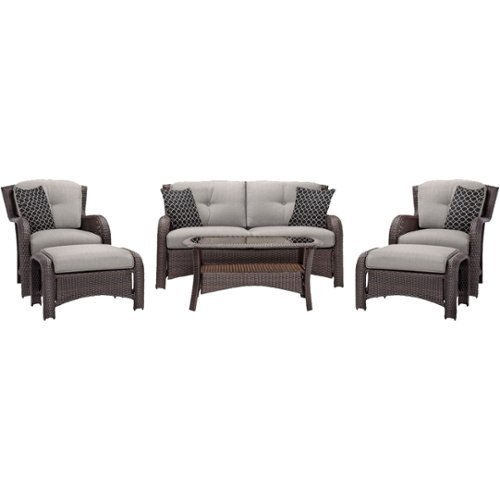Hanover - Strathmere Series Seating Set (6-Piece) - Silver Lining-Left_Standard 