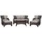 Hanover - Strathmere Series Seating Set (6-Piece) - Silver Lining-Left_Standard