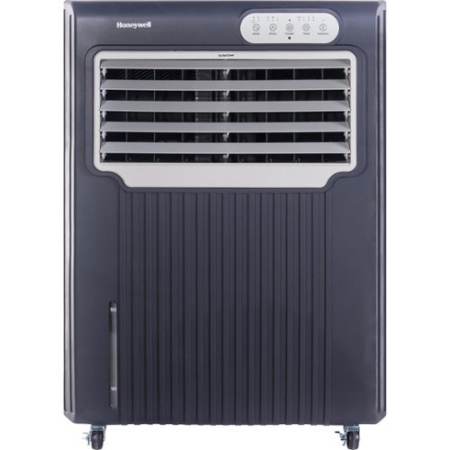 Honeywell - Portable Indoor/Outdoor Evaporative Air Cooler - Gray/White-Front_Standard 