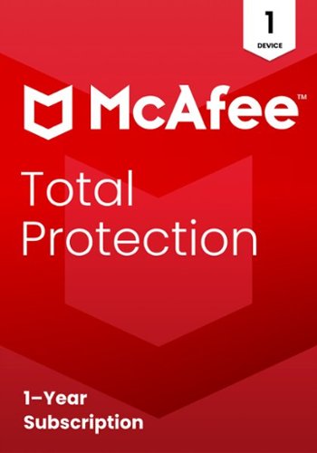 McAfee - Total Protection (1-Device) Antivirus Software with Scam Protection (1-Year Subscription) - Android, Apple iOS, Chrome, Mac OS, Windows