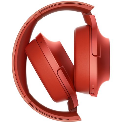  Sony - h.ear MDR-100ABN Over-the-Ear Wireless Headphones - Cinnabar red