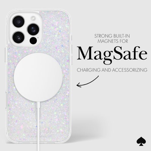kate spade new york Chunky Glitter Protective Case with MagSafe for Apple iPhone 16 Pro Max - Iridescent WORLDWIDE DELIVERY