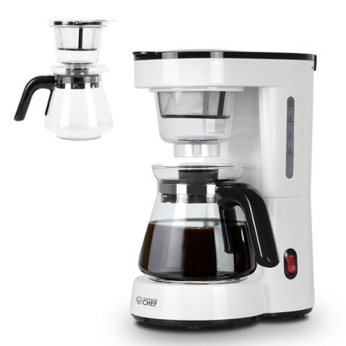 Commercial Chef - Drip Coffee Maker - White-Front_Standard 