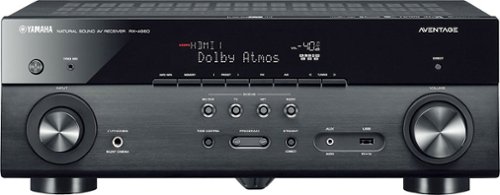  Yamaha - AVENTAGE 665W 7.2-Ch. Network-Ready 4K Ultra HD and 3D Pass-Through A/V Home Theater Receiver - Black