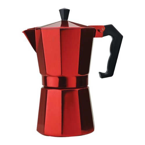  Primula - 6-Cup Stovetop Espresso Maker - Red