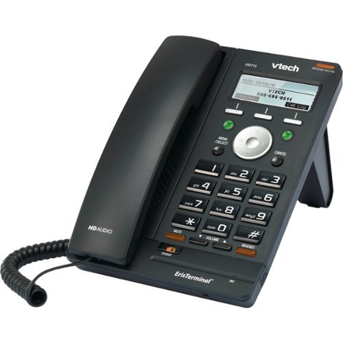  VTech - VSP715 ErisTerminal SIP Corded Expansion Deskset - Black