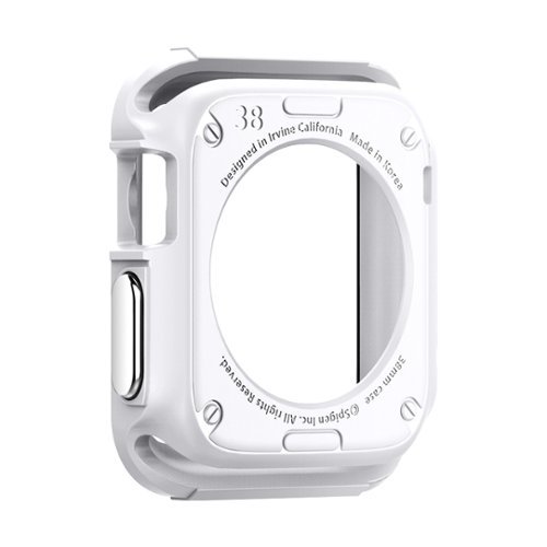 Spigen - Apple Watch Case Rugged Armor (38mm) - White-Angle_Standard 