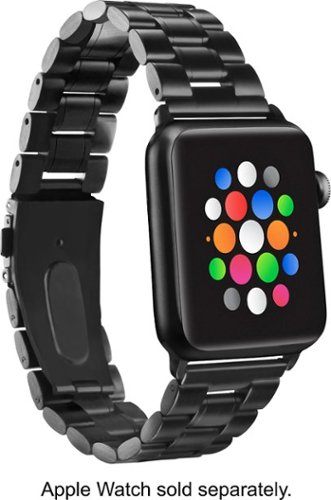  Insignia™ - Chain Link Band for Apple Watch 42mm (Series 1-8) and Apple Watch Ultra 49mm - Black