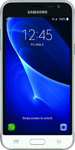  Samsung - Galaxy J3 4G LTE with 16GB Memory Cell Phone - Black (AT&amp;T)