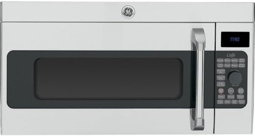  GE - Café 1.7 Cu. Ft. Convection Over-the-Range Microwave - Stainless Steel