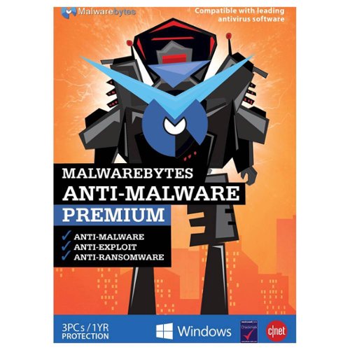  Malwarebytes - Anti-Malware Premium (3 Users) (1-Year Subscription)
