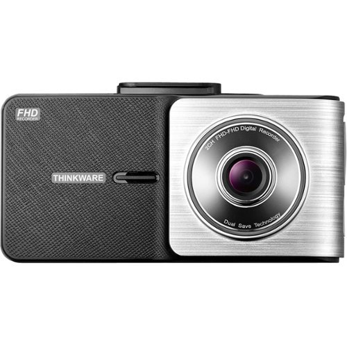  THINKWARE - X500 Dash Cam with Rear View Camera - Black/Silver