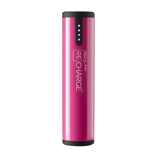 Techlink - Recharge 2600 mAh Portable Charger - Pink-Front_Standard 