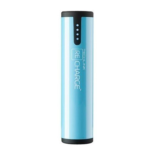 Techlink - Recharge 2600 mAh Portable Charger - Blue-Front_Standard 