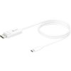 j5create - USB Type-C to 4k DisplayPort Adapter cable - White-Front_Standard
