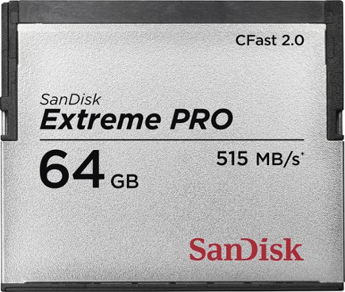  SanDisk - Extreme 64GB CFast 2.0 Memory Card