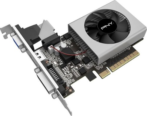  PNY - NVIDIA GeForce GT 710 VERTO 1GB DDR3 PCI Express 2.0 Graphics Card - Black